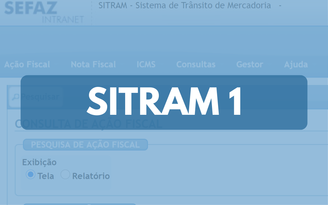 Sistema de Trânsito de Mercadoria – SITRAM I
